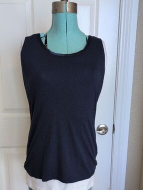 BOGO Banana Republic Blue Sleeveless With Satin Neckline